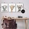 Stupell Industries Pink Rose Jungle Animals 3 pc Canvas Wall Art Set Design by LSR Design Studio